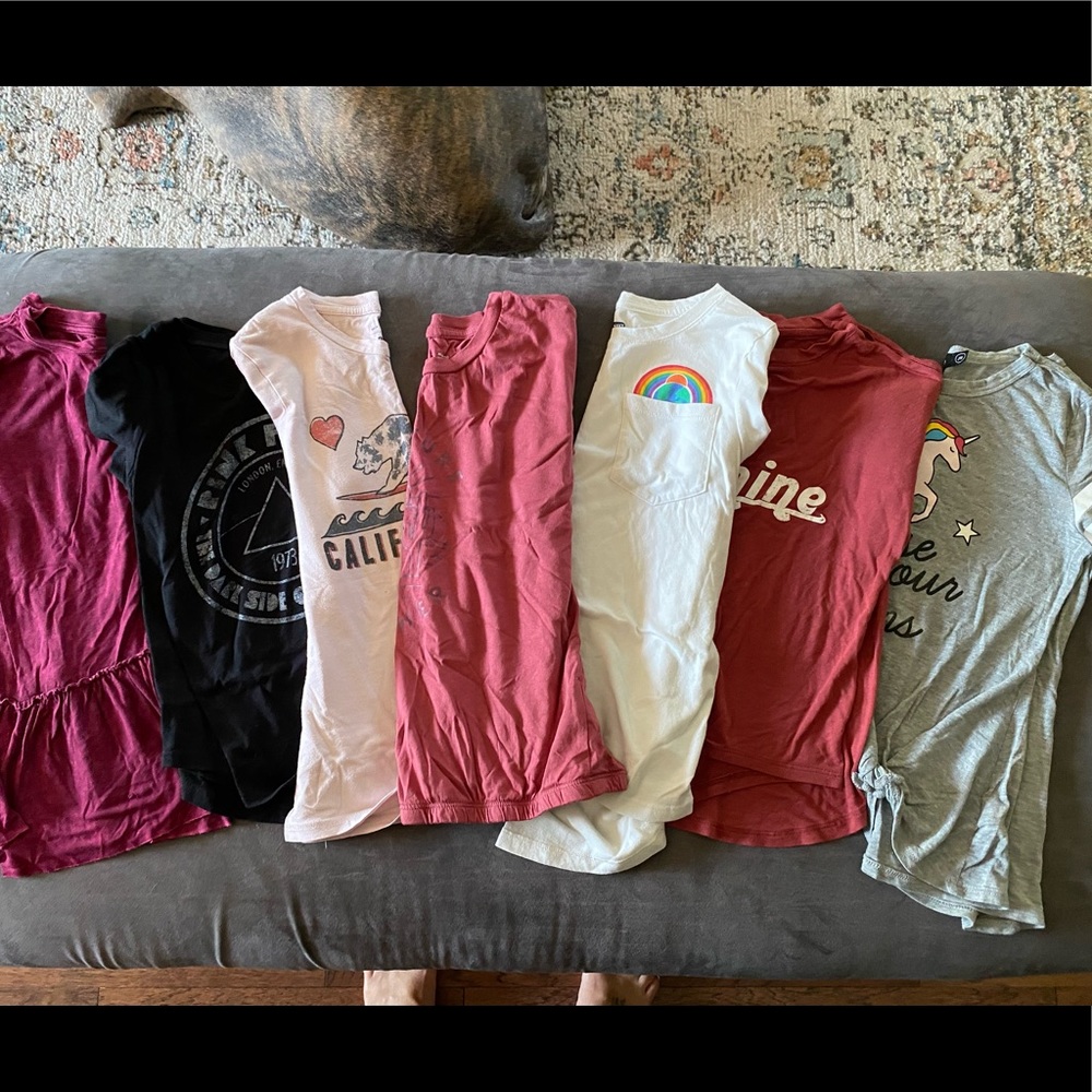 Girls size 7 t-shirt lot